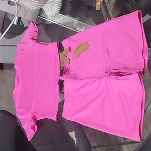 Skims top and shorts